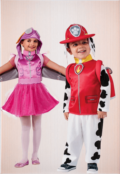 Chase Classic Costume For Children From Paw Patrol. 