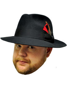 Gangster Hat Black Small For Men