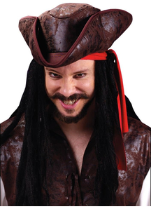 Hat Pirate Tricorn Deluxe For Adults