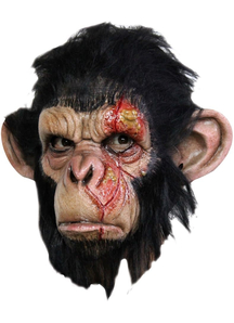 Infected Chimp Latex Mask For Adults