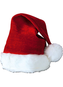 Santa Hat Velvet Plush Trim For All