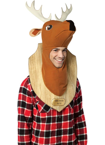 Trophy Head Deer Mask For Adults