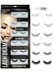6 Pair Eye Lashes Set
