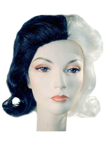 Black White Combo Wig