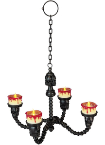 Chandelier Lighted Black