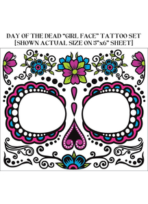 Day Of The Dead. Face Tattoo