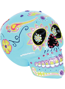 Day Of The Dead Skull Blue