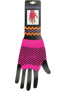 Fish Net Gloves Pink