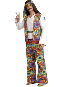Hippie Man Plus Adult Costume