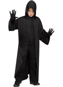 Hooded Robe Black Child