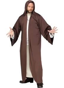 Hooded Robe Brown Adult