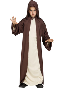 Hooded Robe Brown Child