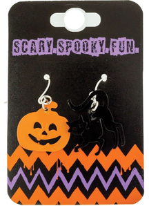 Pumplin /Cat Earrings Set