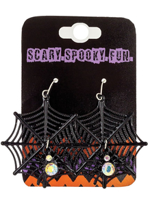 Spider Web Earrings