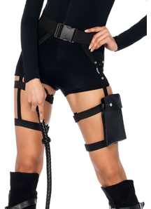 Belt With Garters Pocket