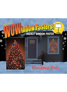 Christmas Tree Window Poster
