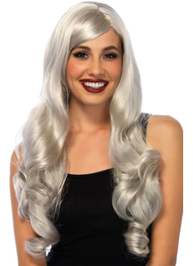Grey Wavy Long Wig