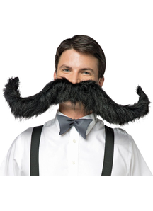 Super Mustache Black 30 inches