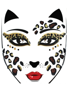 Face Decal Leopard