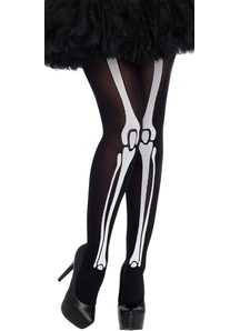 Skeleton Ptinted Bone Tights