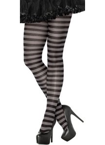 Striped Tights Green-Black