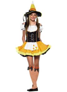 Yellow Corn Witch Teen Costume