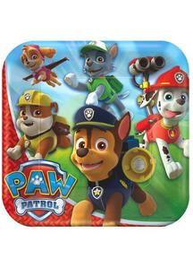 Paw Patrol Square Plate 9 Inch