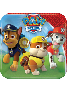 Paw Patrol Square Plates 7 Inch