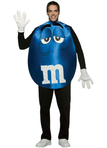Blue M&M'S Poncho Adult