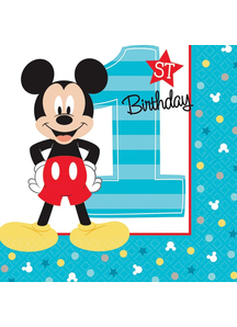 Mickey 1St Bev Napkins