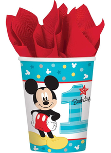 Mickey 1St Cups 9Oz 8 Pack