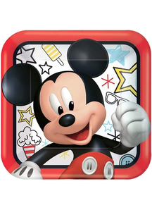 Mickey 1St Square Plate 9In