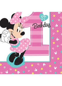 Minnie 1St Bev Napkins