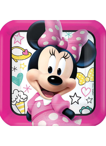 Minnie Helpers Sq Plates 9