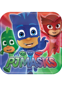 Pj Masks Sq Plates 7In