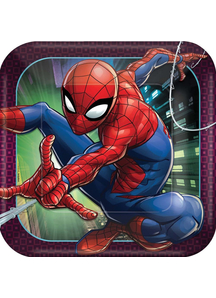 Spider Man 9In Plates Sq