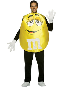 Yellow M&M'S Poncho Adult