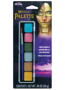 6 color Metallic Make up Palette