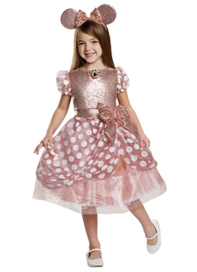 Gold Minnie Mouse Child Costume