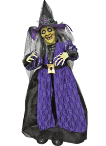 Standing Animated Witch 39 in - Halloween Prop