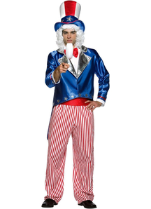 Patriotic Uncle Sam Adult Costume - 10887