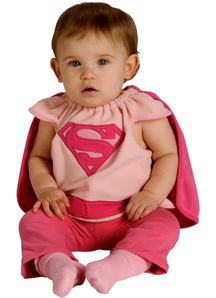 Pink Supergirl Infant Costume
