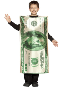 100$ Bill Child Costume