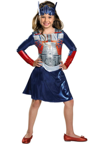 Optimus Prime Transformes Girl Costume
