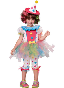 Girl's Sweet Clown Costume