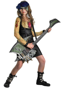 Zombie Rocker Girls Costume