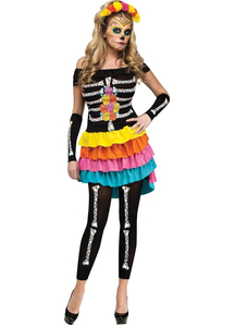 Day Of The Dead Female Adult Costume