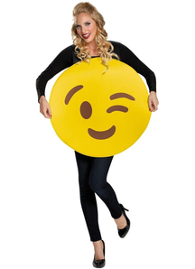 Emoji Wink Adult Costume