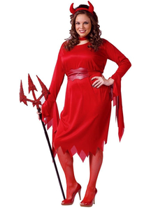 Red Devil Adult Plus Size Costume