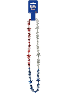Beads With Usa Signs